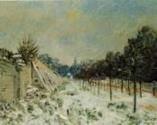阿尔弗莱德 西斯莱 : Snow at Marly-le-Roi